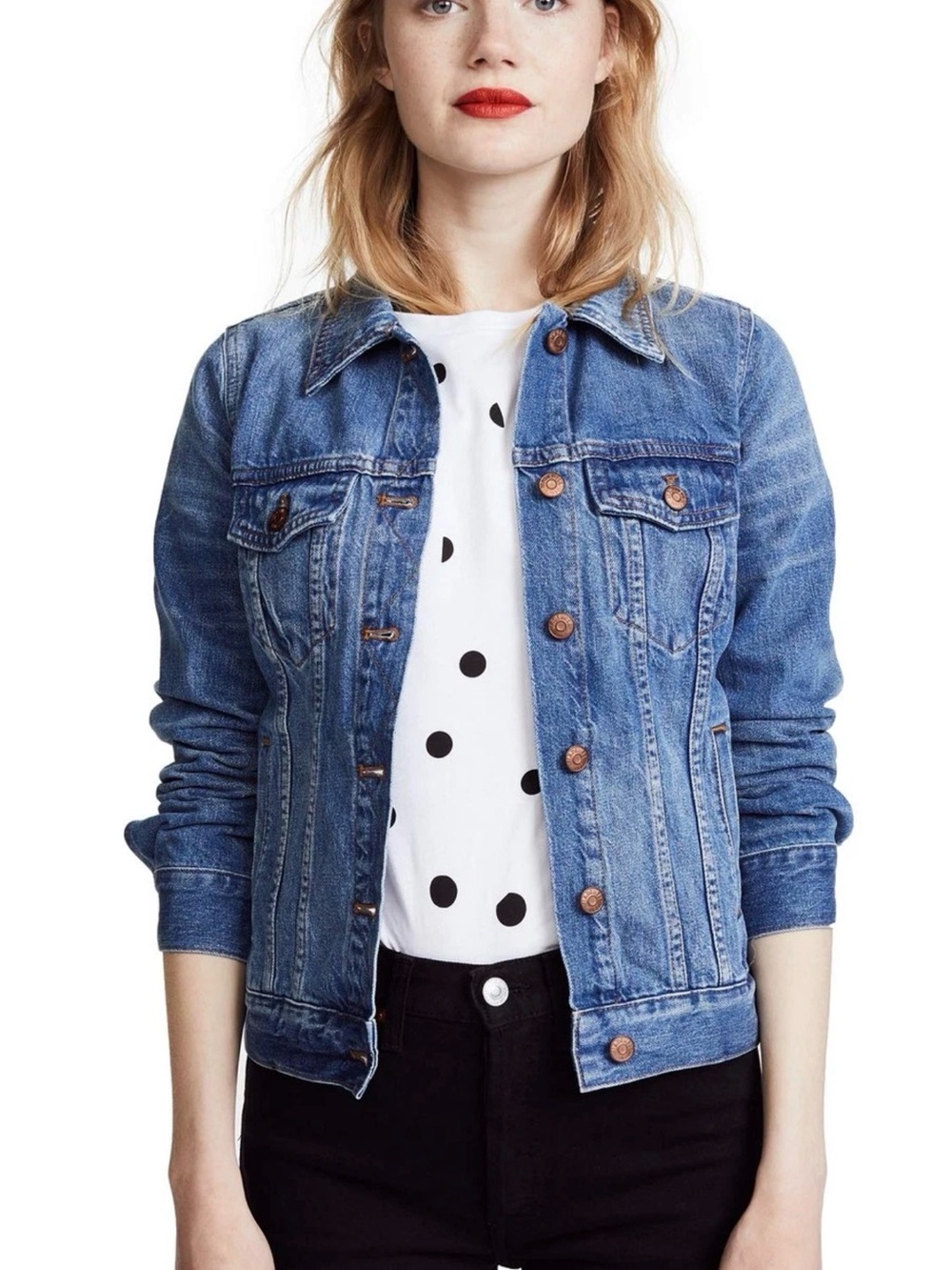Madewell Women’s Classic Denim The Jean Jacket size Small Pinter Wash Trucker
